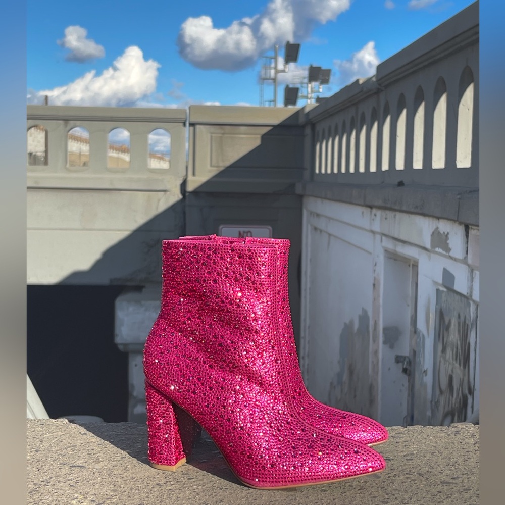 Pink Ankle Boots